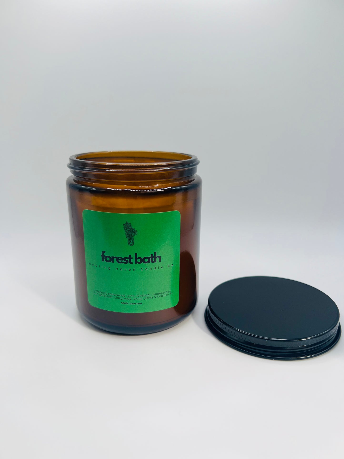 Forest Bath Candle, a blend of nine premium quality essential oils